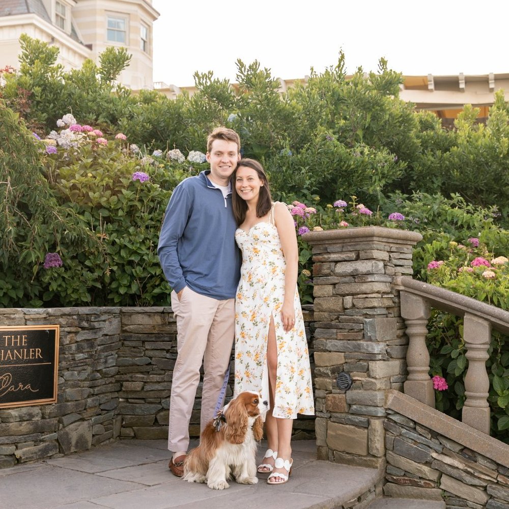 Petal and Pup White and Orange Midi Dress